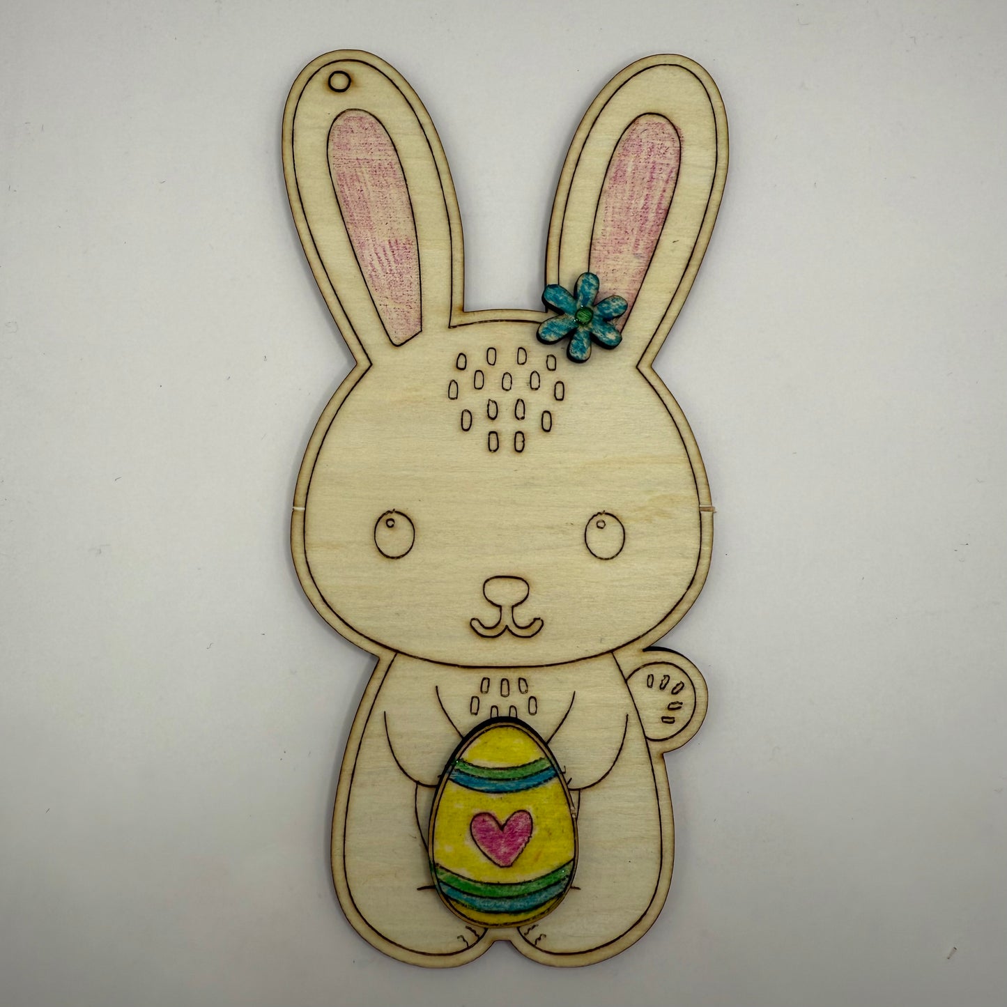 Osterhasen DIY Set aus Holz für Kinder | Bastelspaß zu Ostern