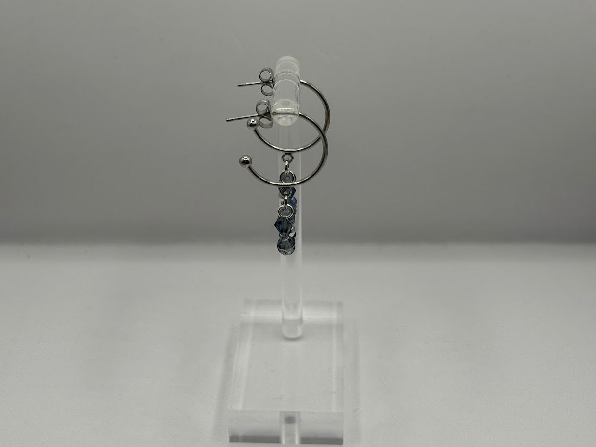 Ohrringe Blaue Kristalle