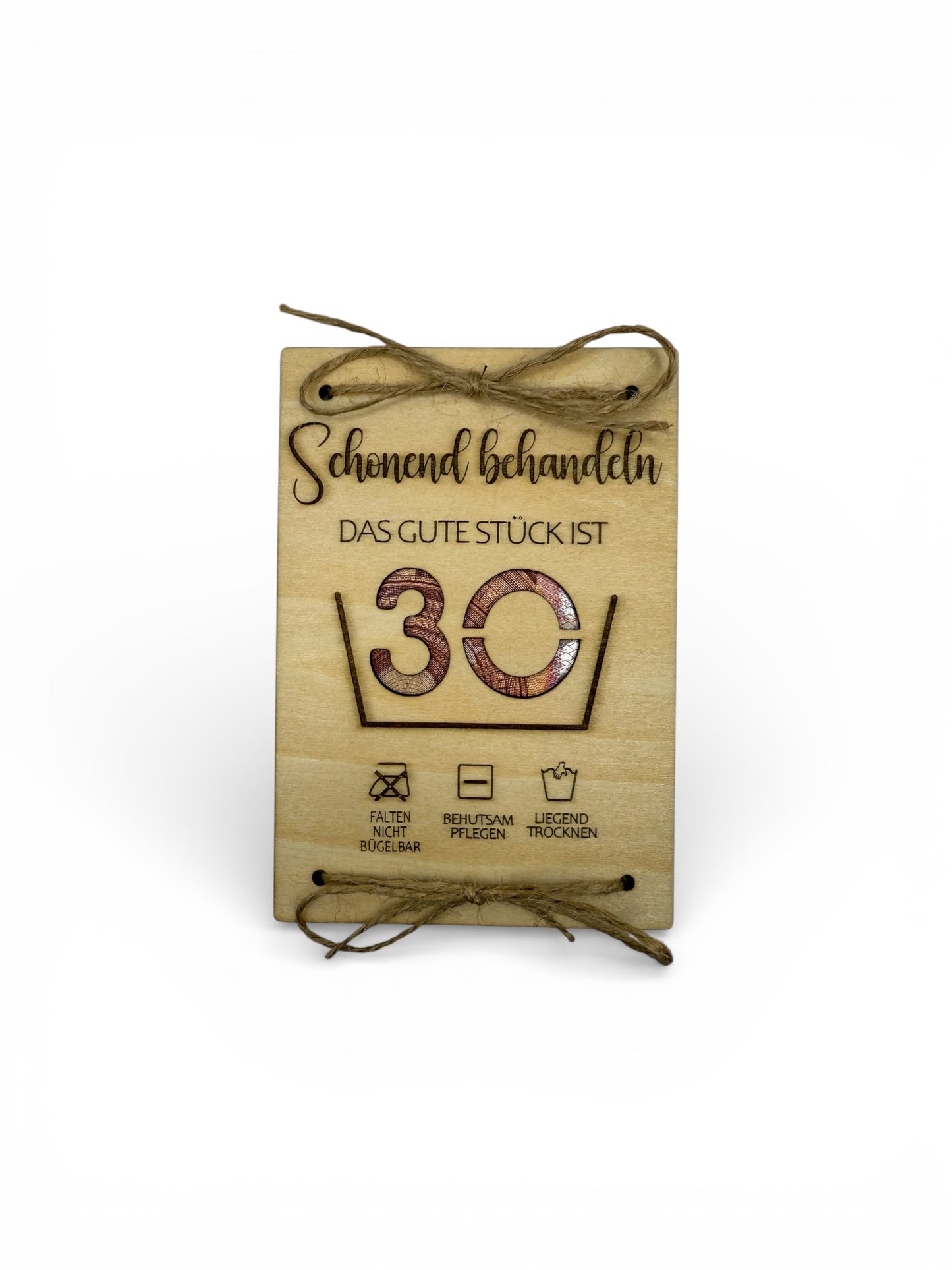 Geburtstagskarte Geldgeschenk aus Holz