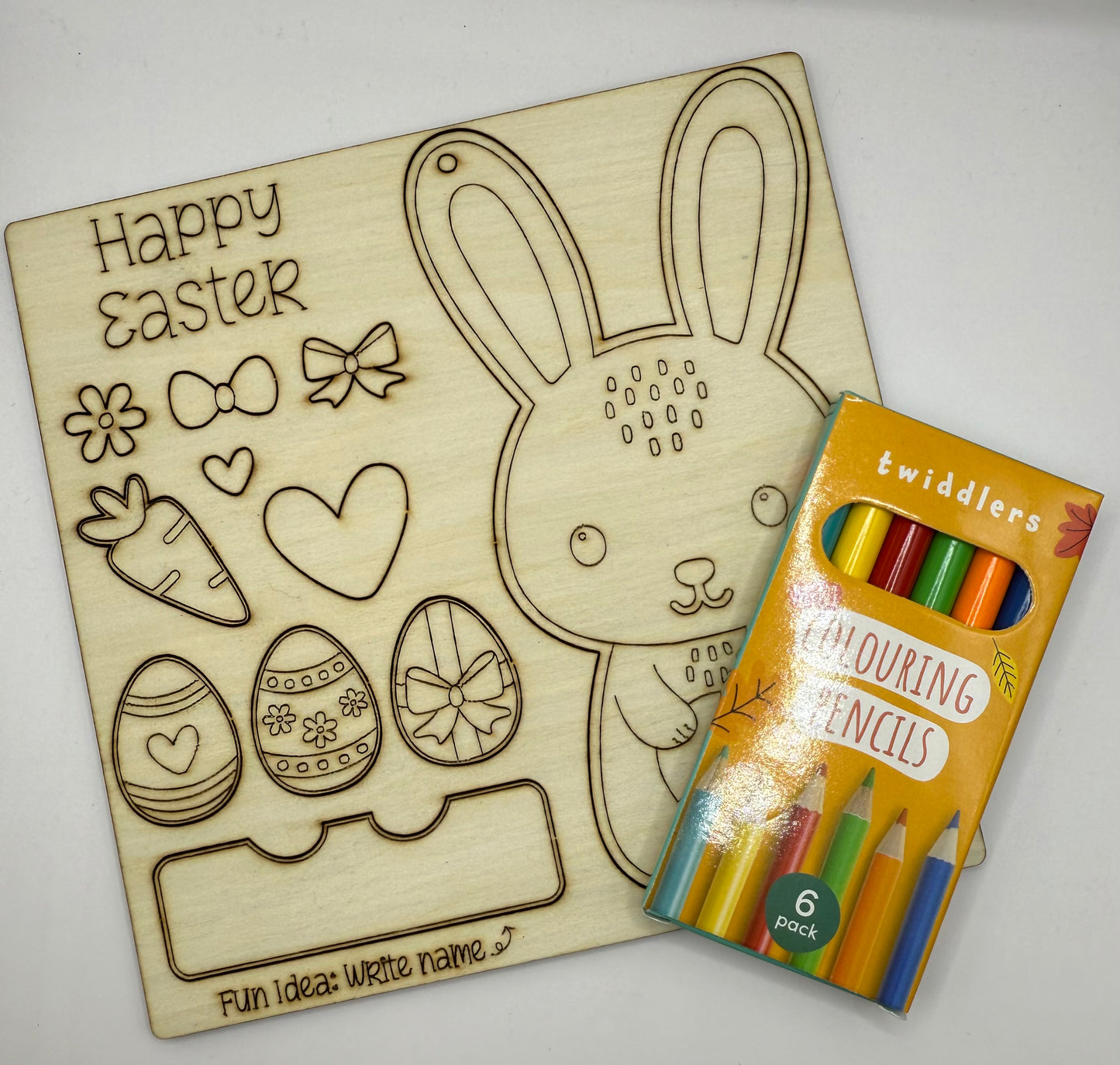 Osterhasen DIY Set aus Holz für Kinder | Bastelspaß zu Ostern