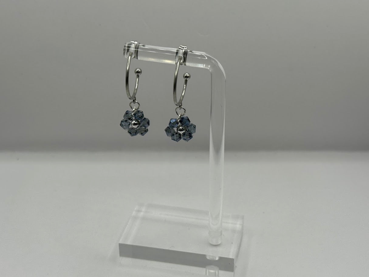 Ohrringe Blaue Kristalle