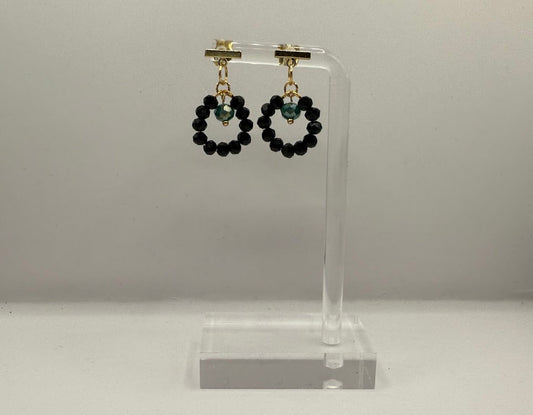 Gold Ohrringe mit Perlenanhänger ver. Farben