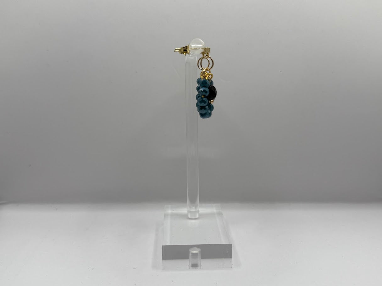 Gold Ohrringe mit Perlenanhänger ver. Farben