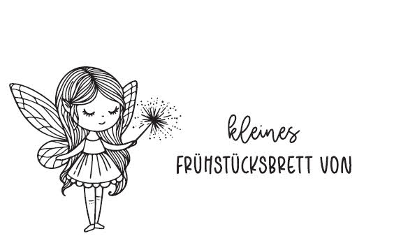 Personalisiertes Frühstücksbrettchen für Kinder aus Buche | mit Namen